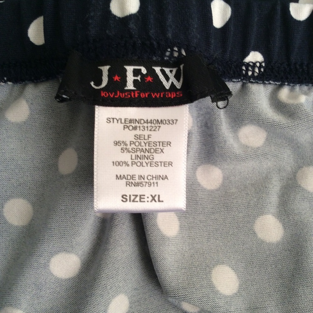 JFW by Just for Wraps Navy Polka Dot Maxi Dress - Picture 4 of 4